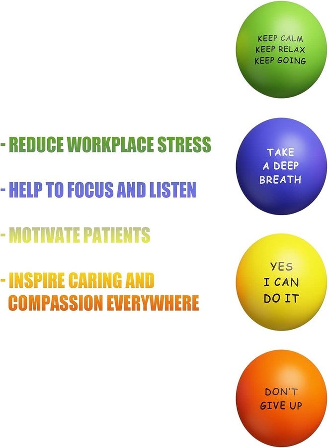 KDG Motivational Stress Balls(4 Pack) for Kids and Adults,Stress Relief Ball with Quetos to Rrelieve Anxiety and Manage Anger - Image 3